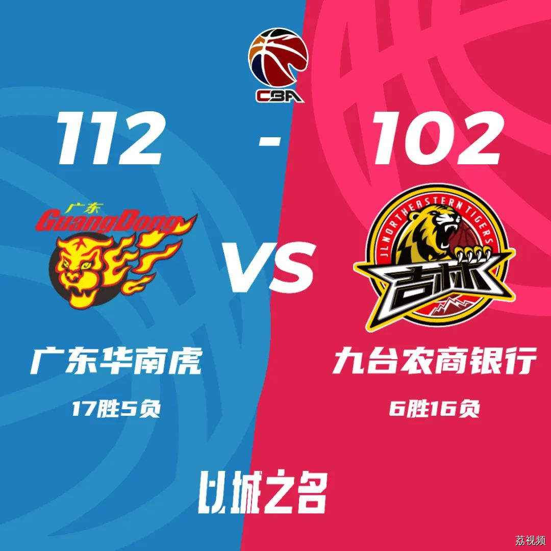 包含广东华南虎队大比分击败对手，取得胜利的词条